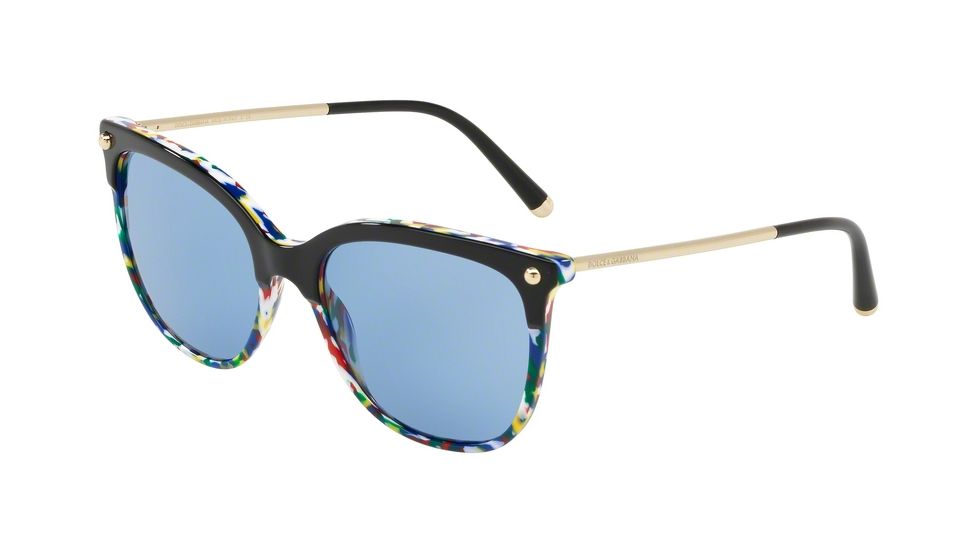 Dolce&amp;Gabbana DG4333 Bifocal Prescription Sunglasses DG4333-318172-55 - Lens Diameter 55 mm, Frame Color Top Black On Memphis