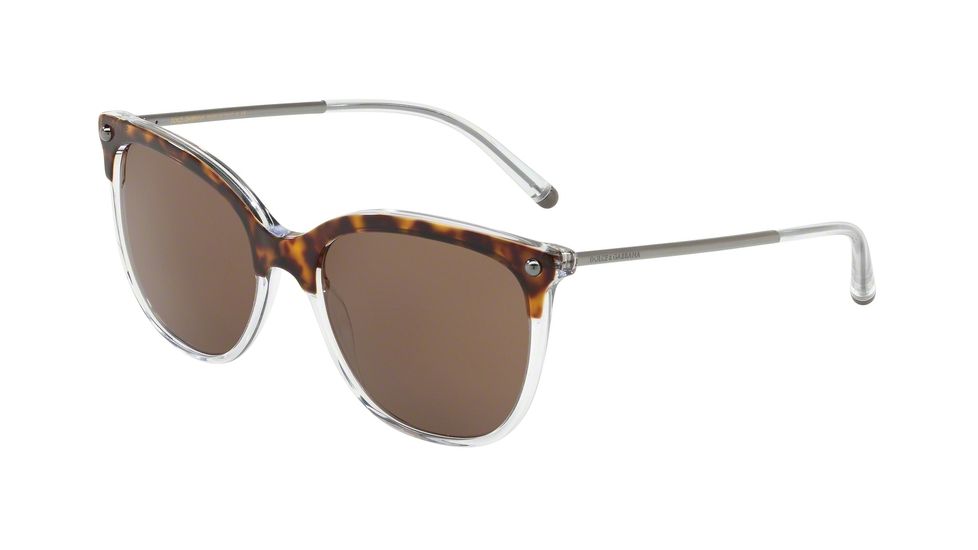 Dolce&amp;Gabbana DG4333 Bifocal Prescription Sunglasses DG4333-757-73-55 - Lens Diameter 55 mm, Frame Color Top Havana On Crystal