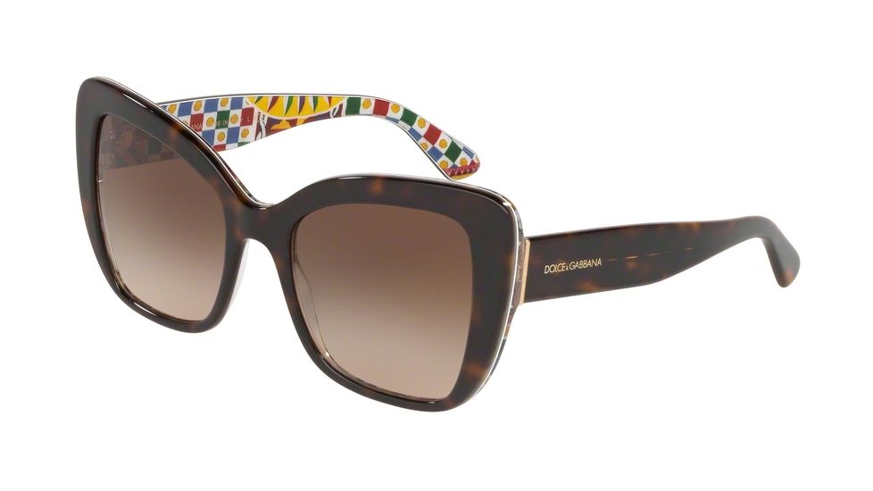 Dolce&amp;Gabbana DG4348 Sunglasses - Women's 321713-54 - , Brown Gradient Lenses