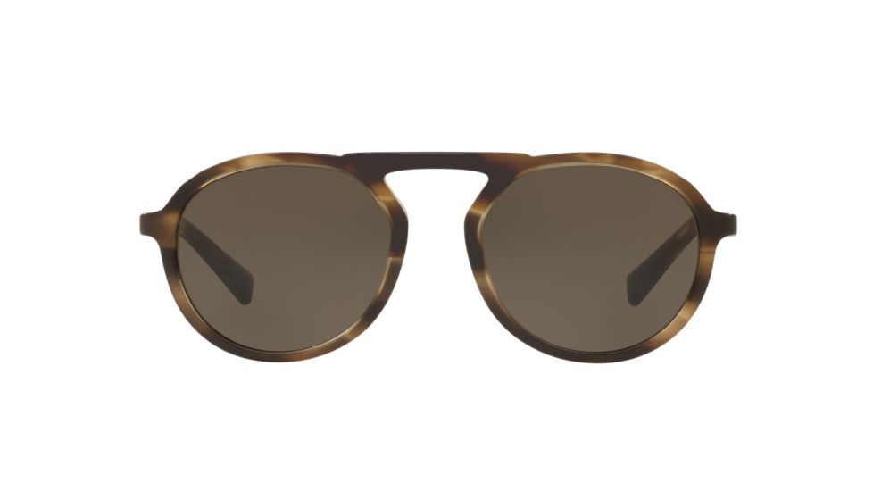 Dolce&amp;Gabbana DG4351F Progressive Prescription Sunglasses DG4351F-320082-54 - Lens Diameter 54 mm, Frame Color Striped Tobacco