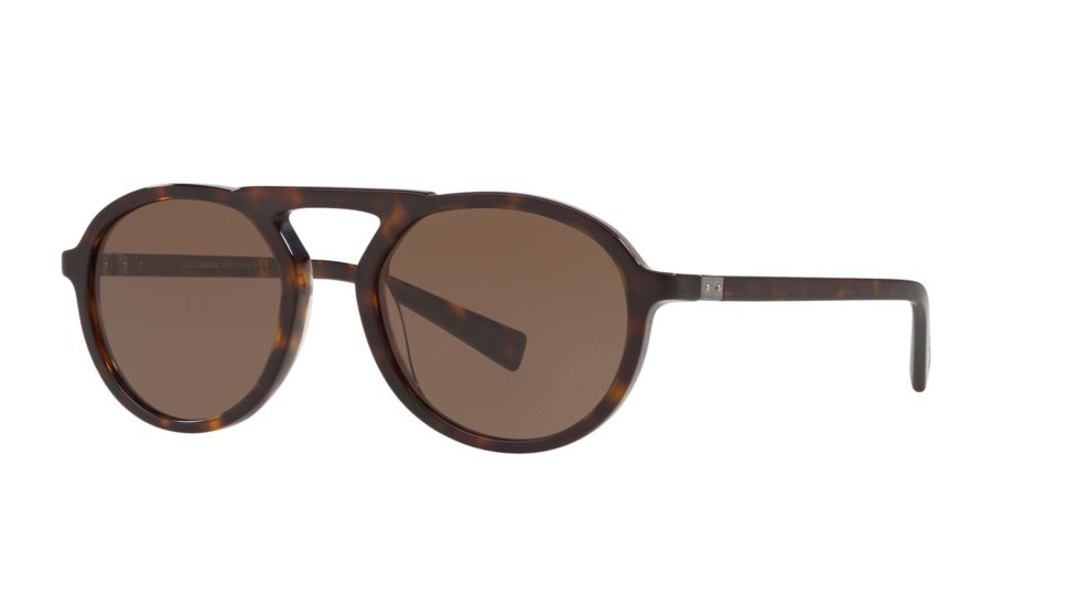 Dolce&amp;Gabbana DG4351F Progressive Prescription Sunglasses, 54mm, Havana, DG4351F-502-73-54-PRO