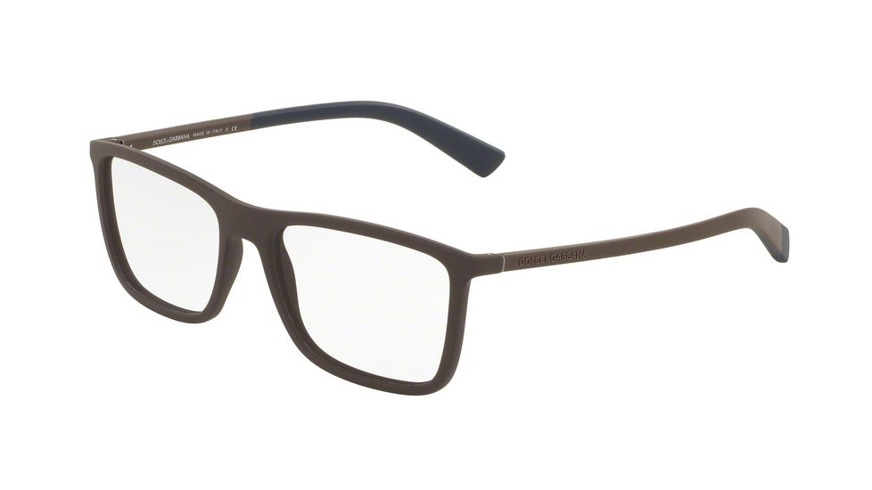 Dolce&Gabbana DG5021 Eyeglass Frames 2652-52 - Brown Rubber Frame