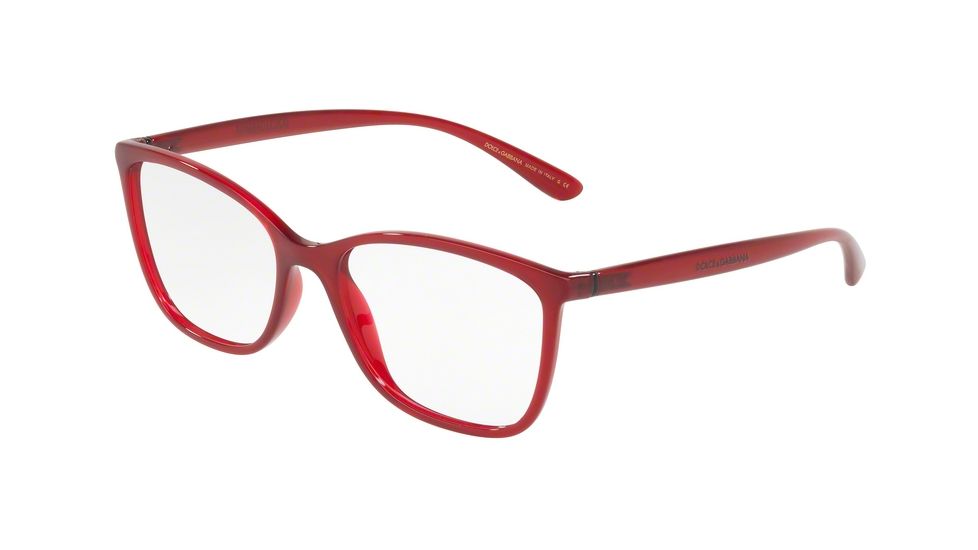 Dolce&amp;Gabbana DG5026 Bifocal Prescription Eyeglasses 3091-52 - Transparent Bordeaux Frame