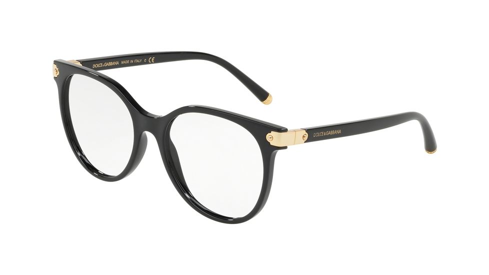 Dolce&amp;Gabbana DG5032 Progressive Prescription Eyeglasses, 51mm, Black, DG5032-501-51-PRO