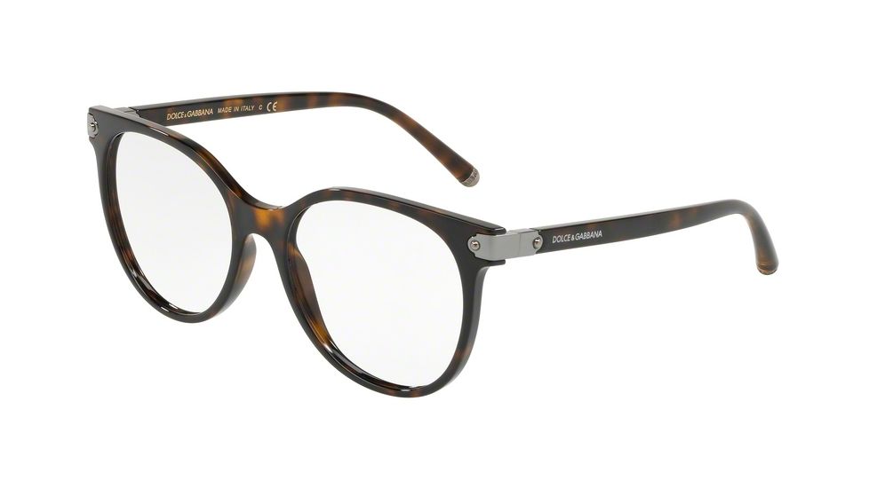 Dolce&amp;Gabbana DG5032 Progressive Prescription Eyeglasses 502-51 - Havana Frame