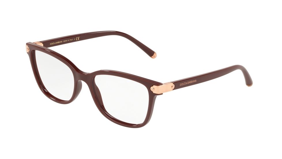 Dolce&amp;Gabbana DG5036 Bifocal Prescription Eyeglasses, 51mm, Bordeaux, DG5036-3091-51-BI