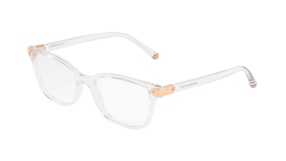 Dolce&amp;Gabbana DG5036 Bifocal Prescription Eyeglasses, 51mm, Crystal, DG5036-3133-51-BI