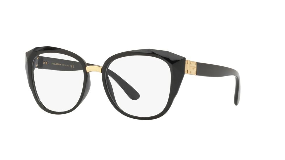 Dolce&amp;Gabbana DG5041 Progressive Prescription Eyeglasses, 51mm, Black, DG5041-501-51-PRO
