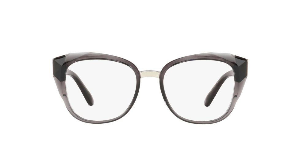 Dolce&amp;Gabbana DG5041 Progressive Prescription Eyeglasses, 51mm, Transparent Grey, DG5041-504-51-PRO