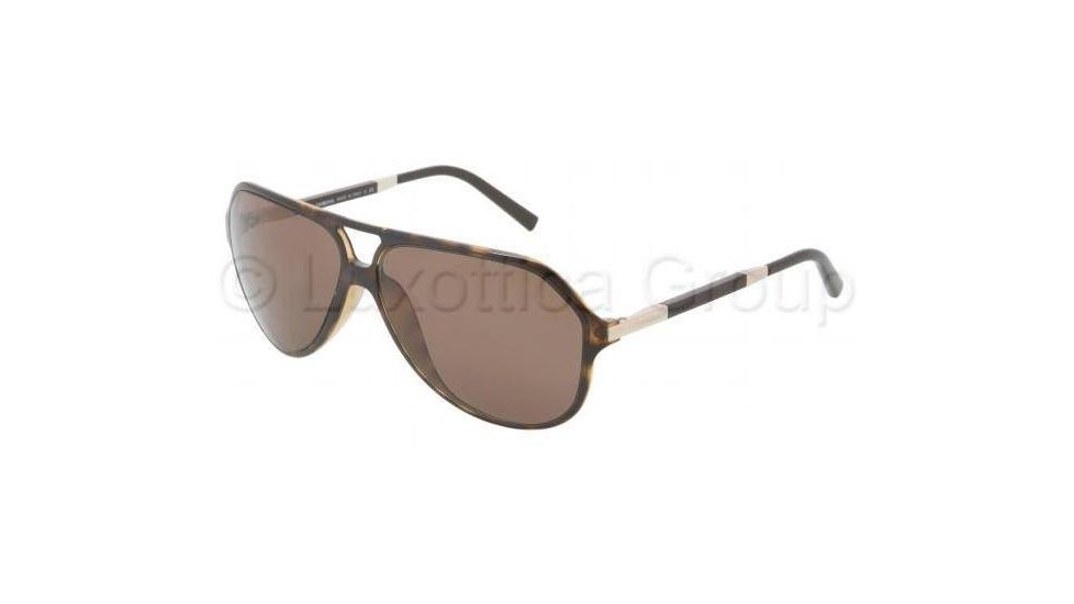 Dolce&amp;Gabbana DG6067 Sunglasses 502/73-6113 - Havana Frame, Brown Lenses