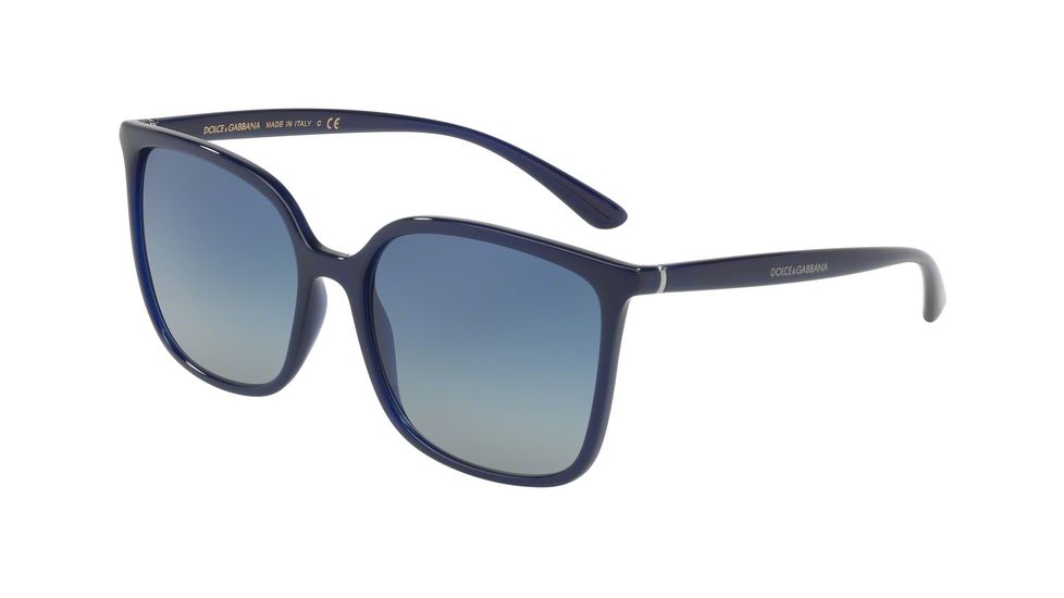 Dolce&amp;Gabbana DG6112 Sunglasses 30944L-56 - Opal Blue Frame, Blue Gradient Lenses