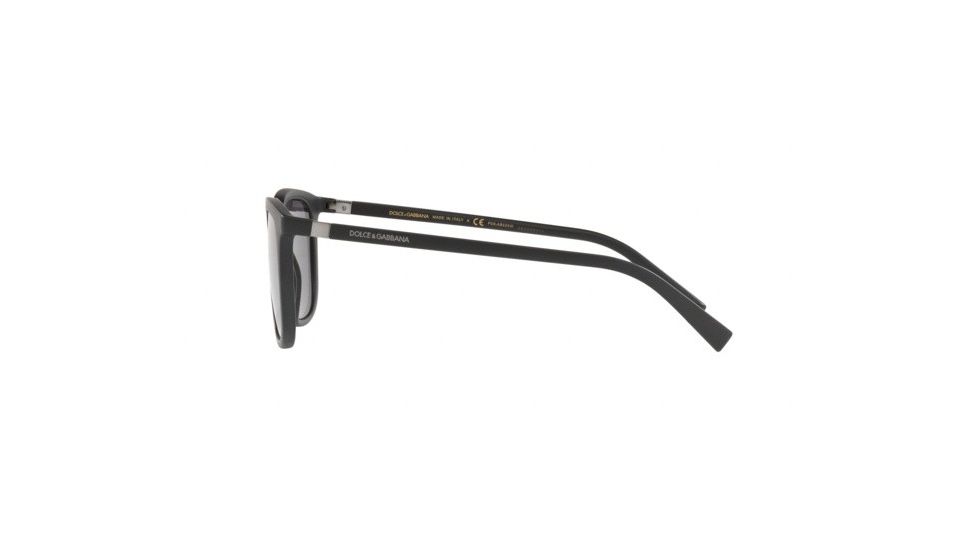 Dolce&amp;Gabbana DG6114 Progressive Prescription Sunglasses, 53mm, Matte Black, DG6114-252581-53-PRO