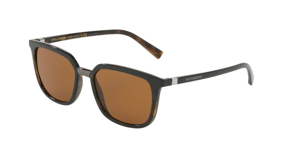 Dolce&amp;Gabbana DG6114 Progressive Prescription Sunglasses DG6114-502-73-53 - Lens Diameter 53 mm, Frame Color Havana