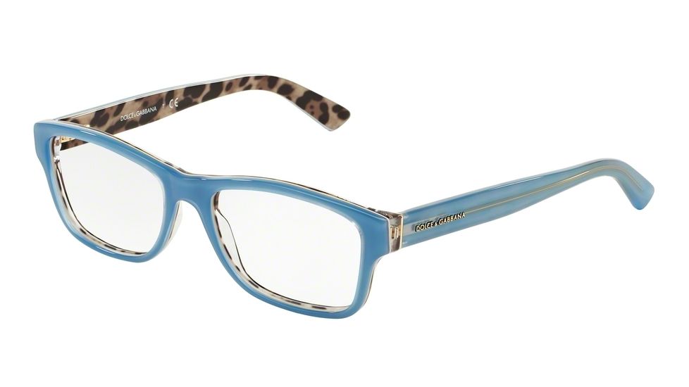 Dolce&amp;Gabbana ENCHANTED BEAUTIES DG3208 Bifocal Prescription Eyeglasses 2883-52 - Top Opal Azure/Leo Frame