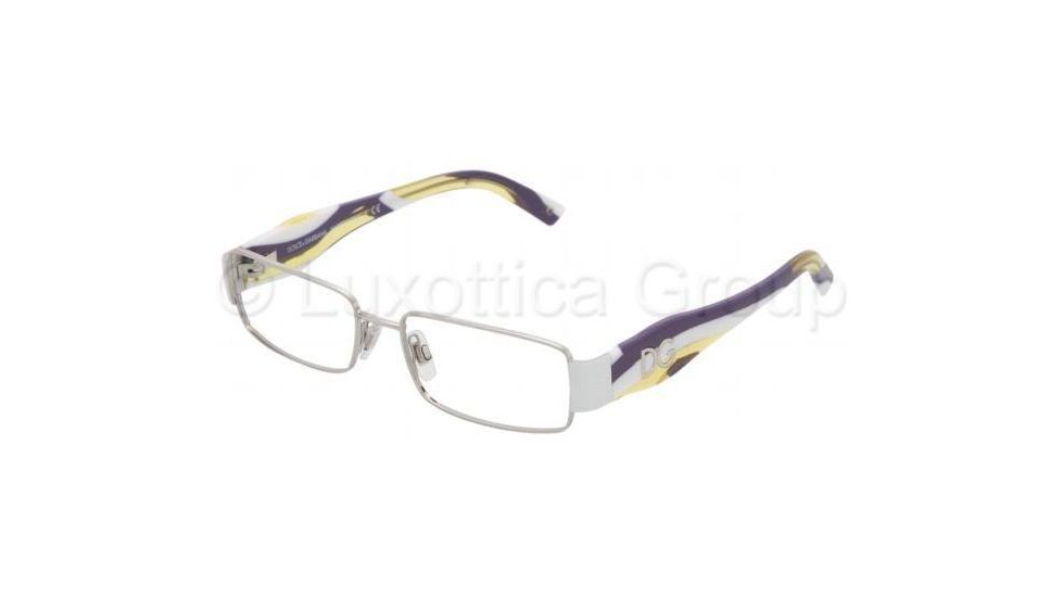 Dolce&Gabbana Eyeglasses DG1182 with No-Line Progressive Rx Prescription Lenses 345-5016 - Silver
