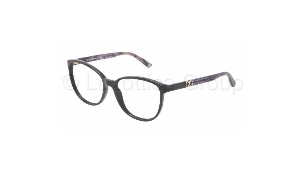Dolce&amp;Gabbana ICONIC LOGO DG3154P Single Vision Prescription Eyeglasses 2688-5216 - Dark Steel Frame