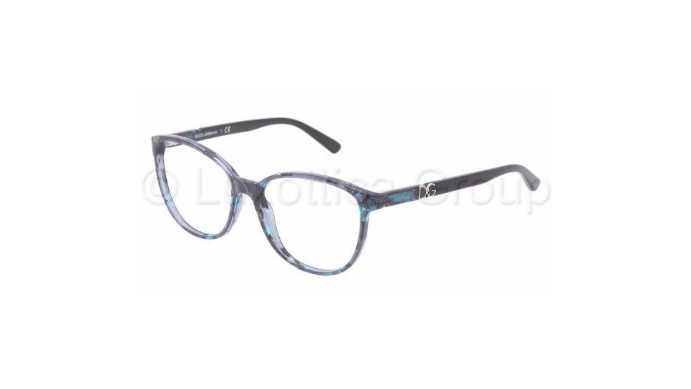 Dolce&amp;Gabbana ICONIC LOGO DG3154P Single Vision Prescription Eyeglasses 2689-5416 - Dark Steel Frame