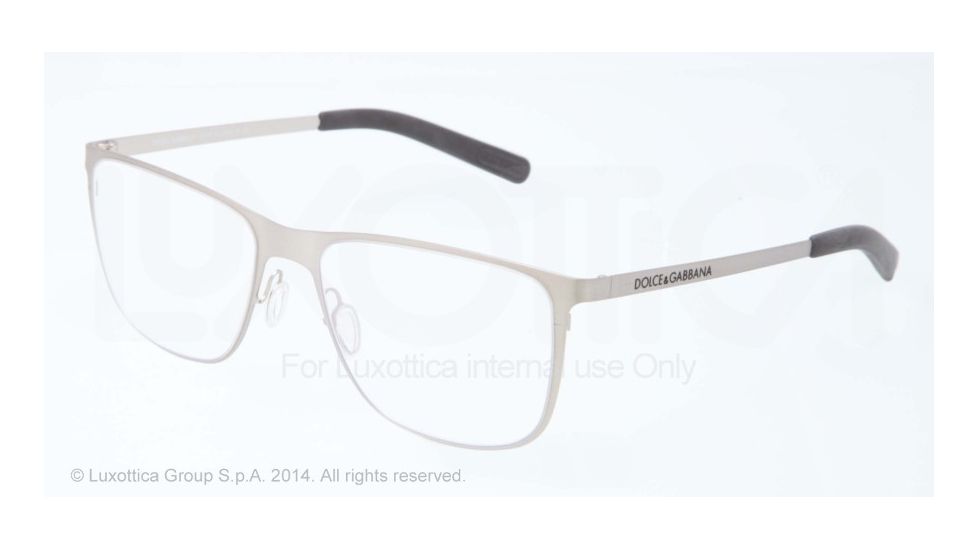 Dolce&amp;Gabbana LIFESTYLE DG1254 Bifocal Prescription Eyeglasses 05-53 - Matte Silver Frame