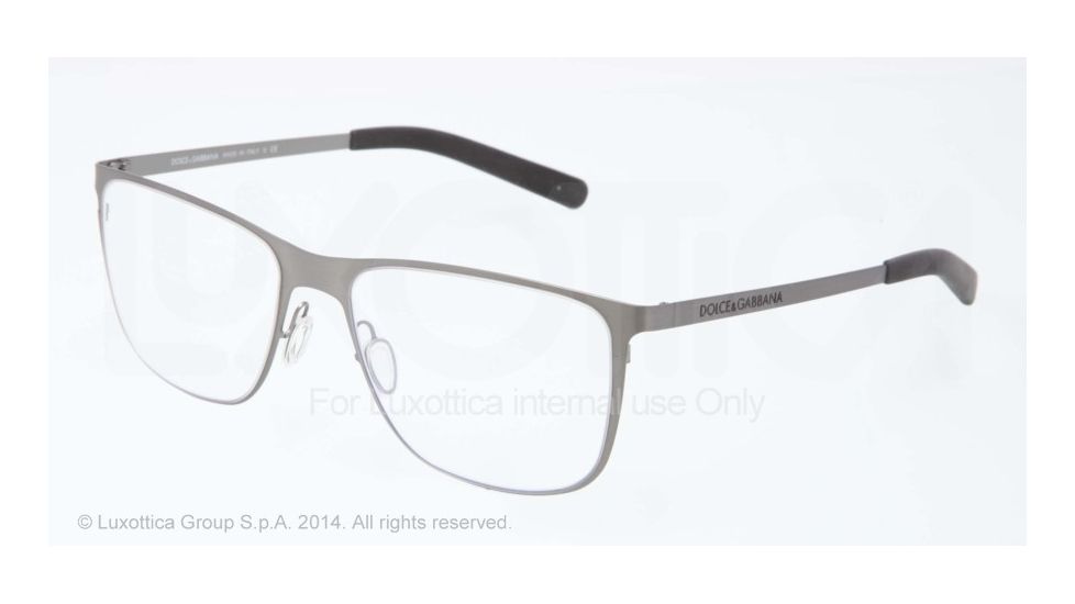 Dolce&amp;Gabbana LIFESTYLE DG1254 Bifocal Prescription Eyeglasses 1108-53 - Matte Gunmetal Frame
