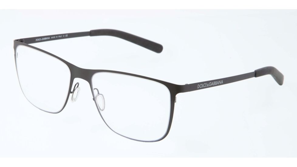 Dolce&amp;Gabbana LIFESTYLE DG1254 Bifocal Prescription Eyeglasses 1106-53 - Matte Black Frame