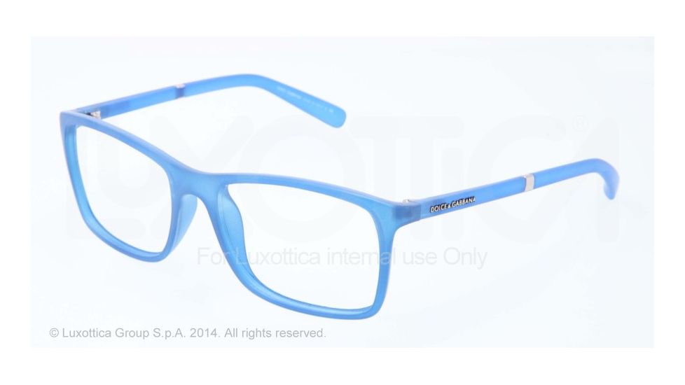 Dolce&amp;Gabbana LIFESTYLE DG5004 Progressive Prescription Eyeglasses 2788-53 - Azure Transparent Frame