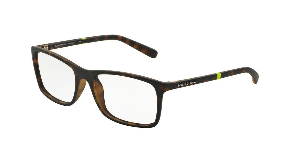 Dolce&amp;Gabbana LIFESTYLE DG5004 Progressive Prescription Eyeglasses 2980-53 - Havana Rubber Frame