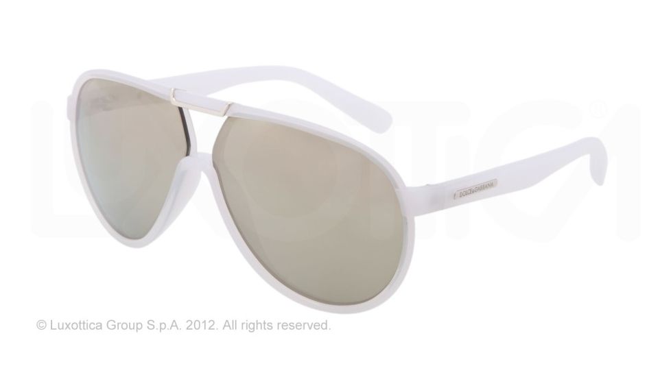Dolce&amp;Gabbana LIFESTYLE DG6078 Sunglasses 26456G-61 - Ice Frame, grey mirror silver Lenses
