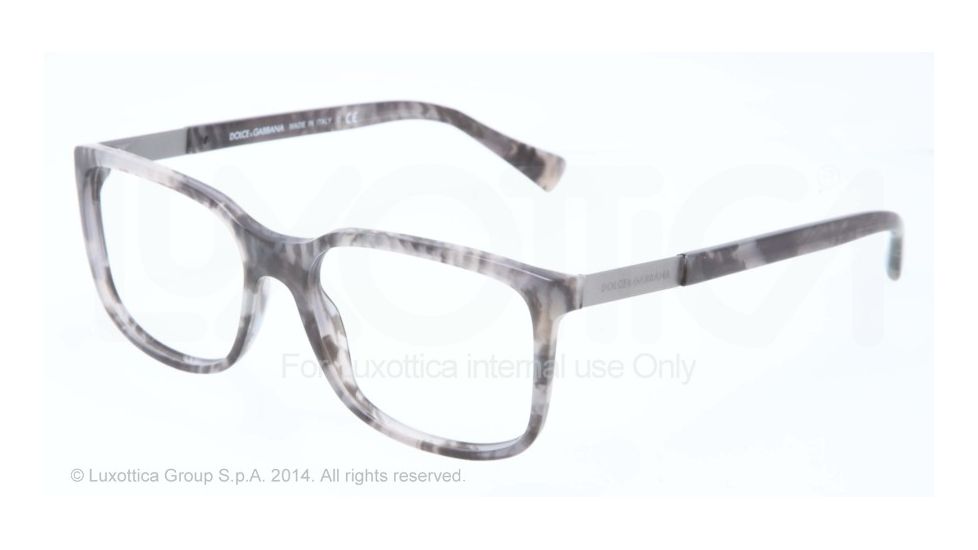 Dolce&amp;Gabbana LOGO PLAQUE DG3189 Bifocal Prescription Eyeglasses 2802-52 - Camouflage Matte Grey Frame