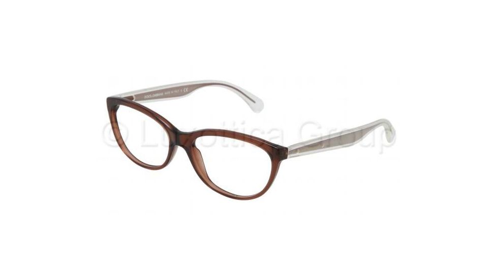 Dolce&amp;Gabbana Mambo collection DG3141 Progressive Prescription Eyeglasses 2542-5316 - Transparent Brown Frame