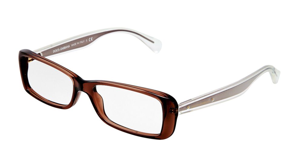 Dolce&amp;Gabbana Mambo collection DG3142 Eyeglass Frames 2542-5115 - Transparent Brown Frame