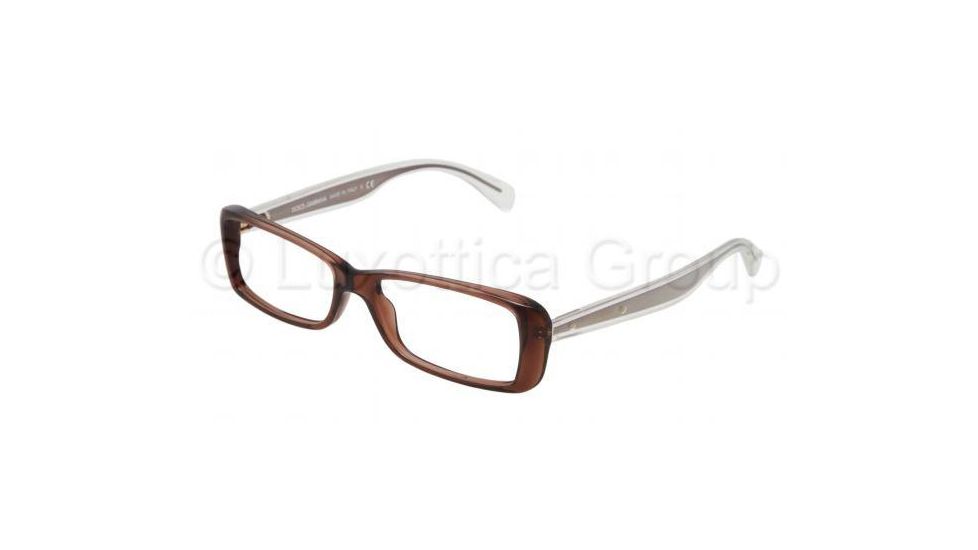 Dolce&amp;Gabbana Mambo collection DG3142 Progressive Prescription Eyeglasses 2542-5115 - Transparent Brown Frame
