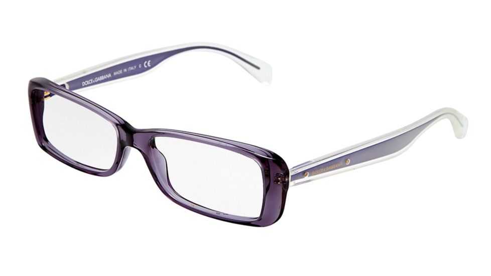 Dolce&amp;Gabbana Mambo collection DG3142 Eyeglass Frames 2543-5115 - Violet Transparent Frame