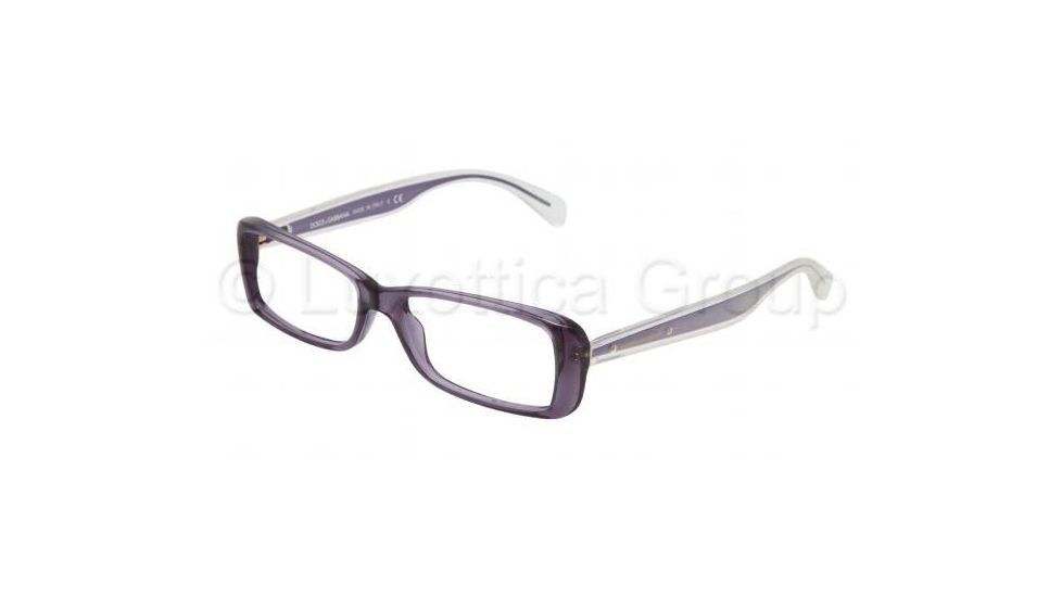 Dolce&amp;Gabbana Mambo collection DG3142 Progressive Prescription Eyeglasses 2543-5115 - Violet Transparent Frame