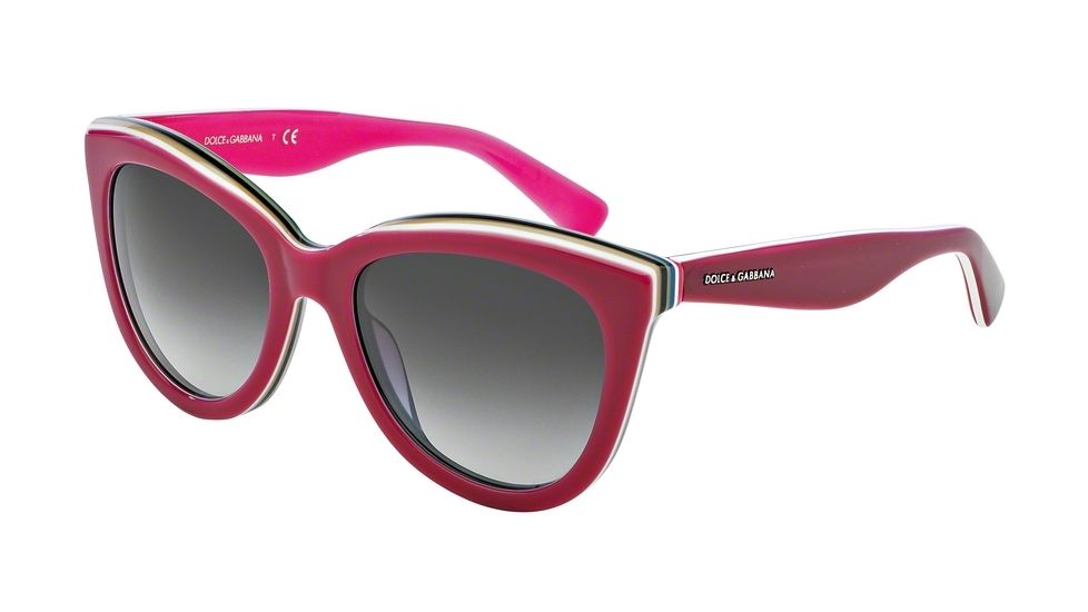 Dolce&amp;Gabbana MULTICOLOR DG4207 Progressive Prescription Sunglasses DG4207-27668G-55 - Lens Diameter 55 mm, Frame Color Marc/multilayer/fuxia
