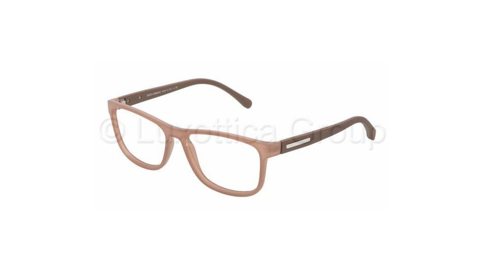 Dolce&amp;Gabbana OVER-MOLDED RUBBER DG5003 Bifocal Prescription Eyeglasses 2620-5415 - Transparent Brown Frame