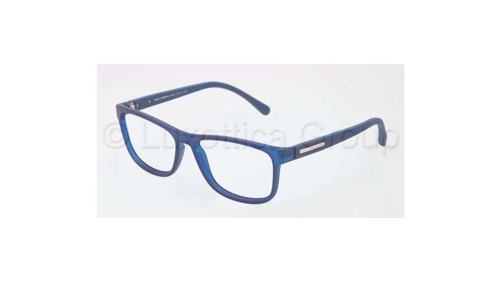 Dolce&amp;Gabbana OVER-MOLDED RUBBER DG5003 Bifocal Prescription Eyeglasses 2692-5415 - Transparent Blue Demo Lens Frame