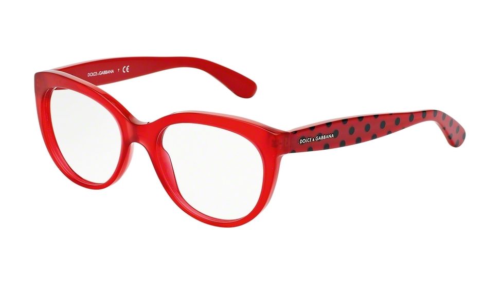 Dolce&amp;Gabbana POIS DG3201 Bifocal Prescription Eyeglasses 2876-51 - Opal Red Frame