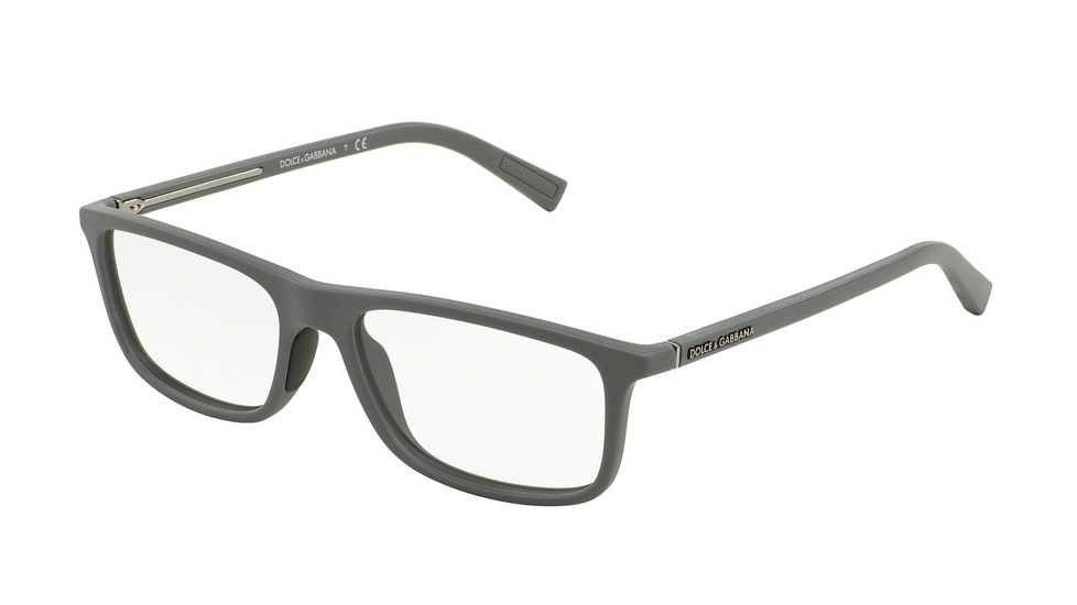 Dolce&amp;Gabbana RUBBER EVOLUTION DG5013 Bifocal Prescription Eyeglasses 2901-55 - Grey Rubber Frame