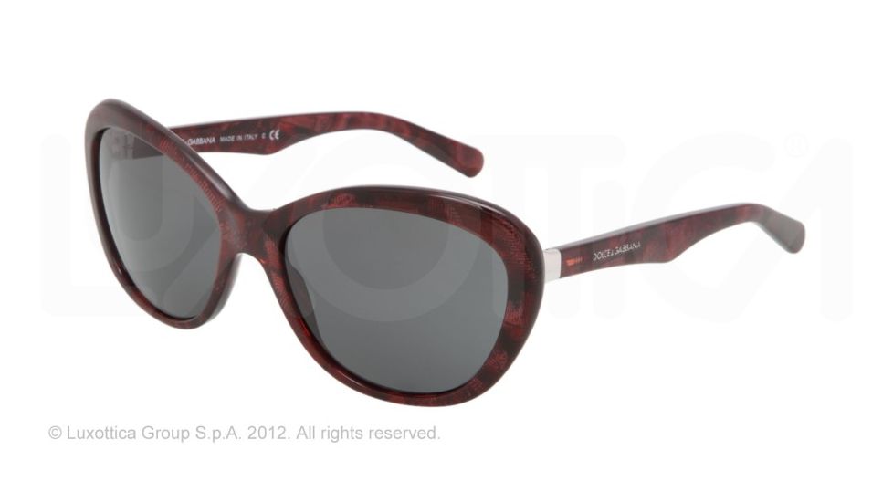 Dolce&amp;Gabbana CORSET DG4150 Progressive Prescription Sunglasses DG4150-259187-59 - Lens Diameter 59 mm, Lens Diameter 59 mm, Frame Color Gauze Red