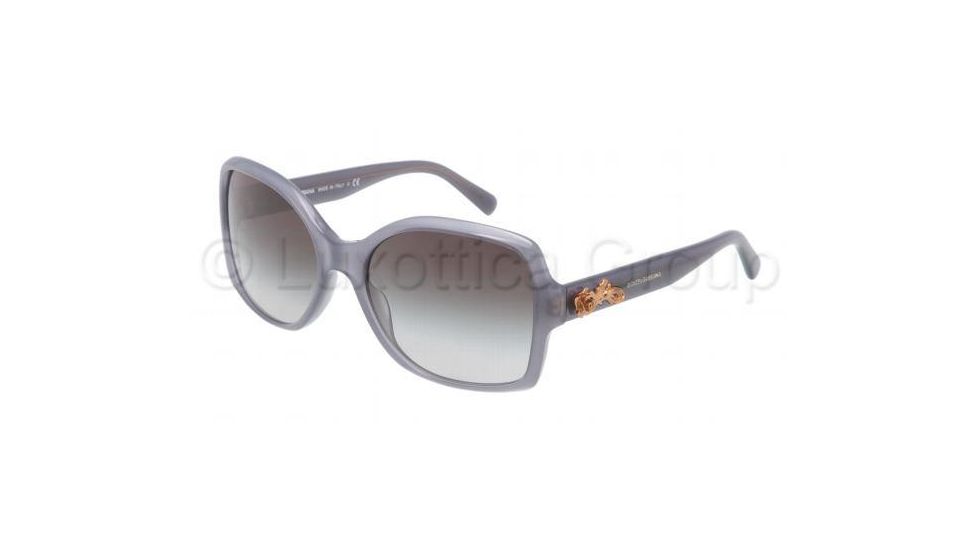 Dolce&amp;Gabbana SICILIAN BAROQUE DG4168 Bifocal Prescription Sunglasses DG4168-26768G-5818 - Lens Diameter 58 mm, Frame Color Opal Gray