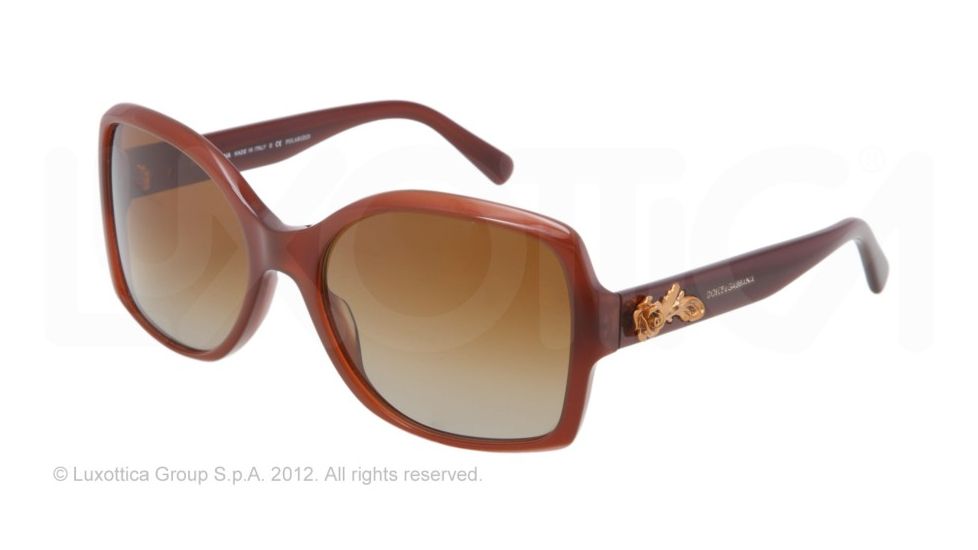 Dolce&amp;Gabbana SICILIAN BAROQUE DG4168 Bifocal Prescription Sunglasses DG4168-2682T5-58 - Lens Diameter 58 mm, Lens Diameter 58 mm, Frame Color Opal Caramel