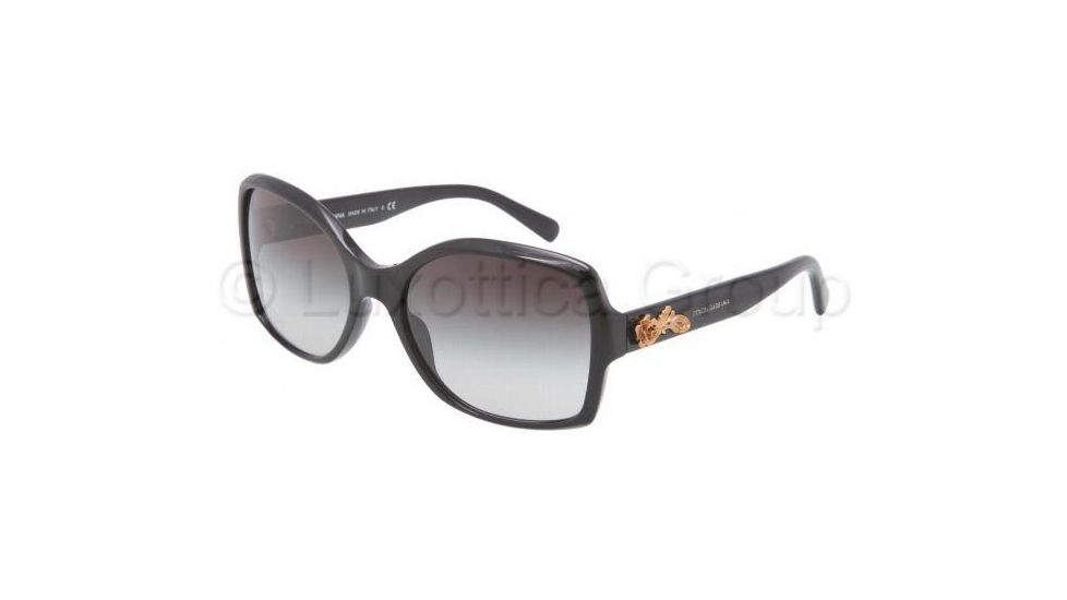 Dolce&amp;Gabbana SICILIAN BAROQUE DG4168 Bifocal Prescription Sunglasses DG4168-501-8G-5818 - Lens Diameter 58 mm, Frame Color Black