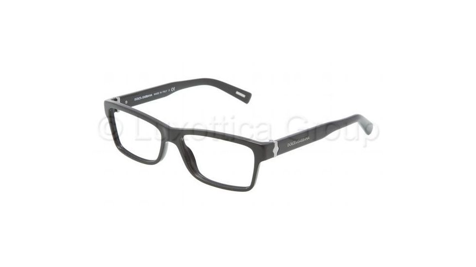 Dolce&amp;Gabbana SICILIAN HINGE DG3129 Progressive Prescription Eyeglasses 501-5315 - Black Frame