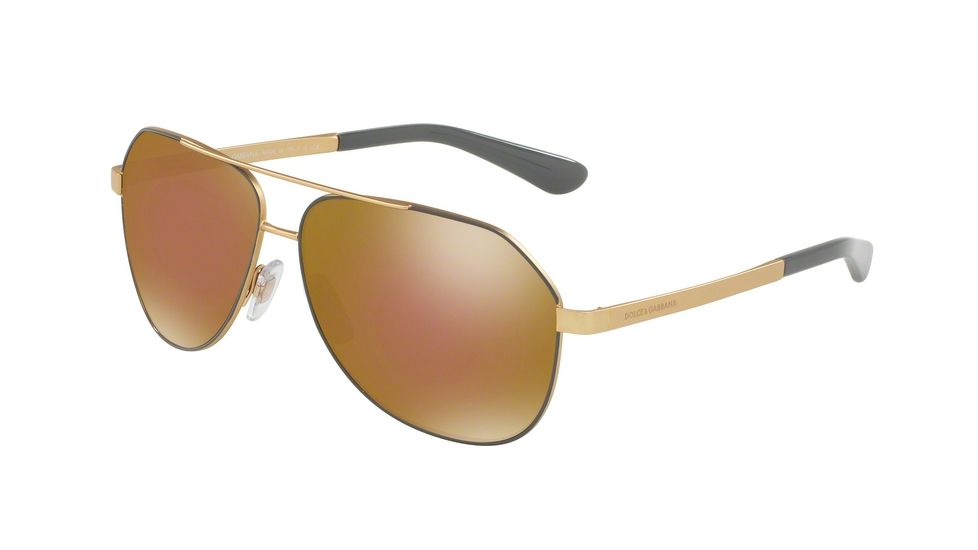 Dolce&amp;Gabbana SICILIAN TASTE DG2144 Single Vision Prescription Sunglasses DG2144-1295F9-59 - Lens Diameter 59 mm, Frame Color Matte Grey
