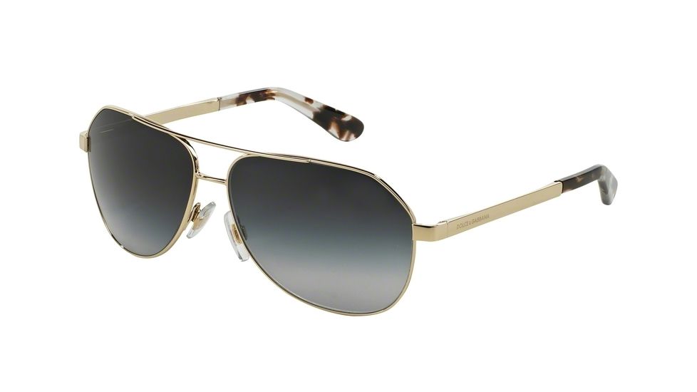 Dolce&amp;Gabbana SICILIAN TASTE DG2144 Single Vision Prescription Sunglasses DG2144-488-8G-59 - Lens Diameter 59 mm, Frame Color Pale Gold