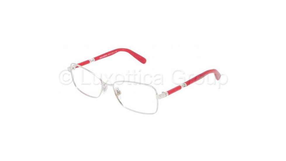Dolce&amp;Gabbana SICILY DG1233 Bifocal Prescription Eyeglasses 015-5216 - Silver Frame