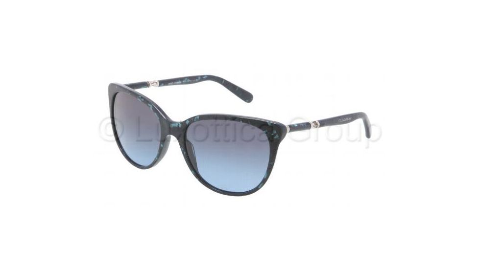 Dolce&amp;Gabbana SICILY DG4156 Sunglasses 26848F-5617 - Green Marble Frame, Grey Blue Gradient Lenses