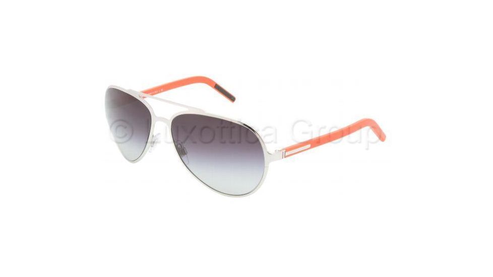 Dolce&amp;Gabbana Bifocal Sunglasses DG2081 with Lined Bi-Focal Rx Prescription Lenses DG2081-485-8G-6015 - Lens Diameter: 60 mm, Frame Color: Silver