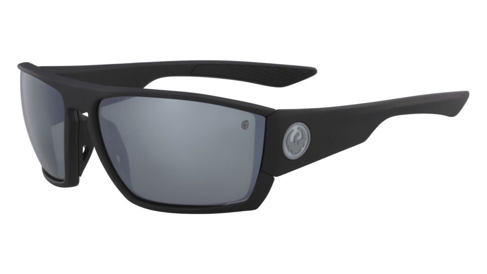 Dragon Cutback H2O Sunglasses- Mens, Matte Black/Silver Ion 35143-Matte Black/Silver Ion