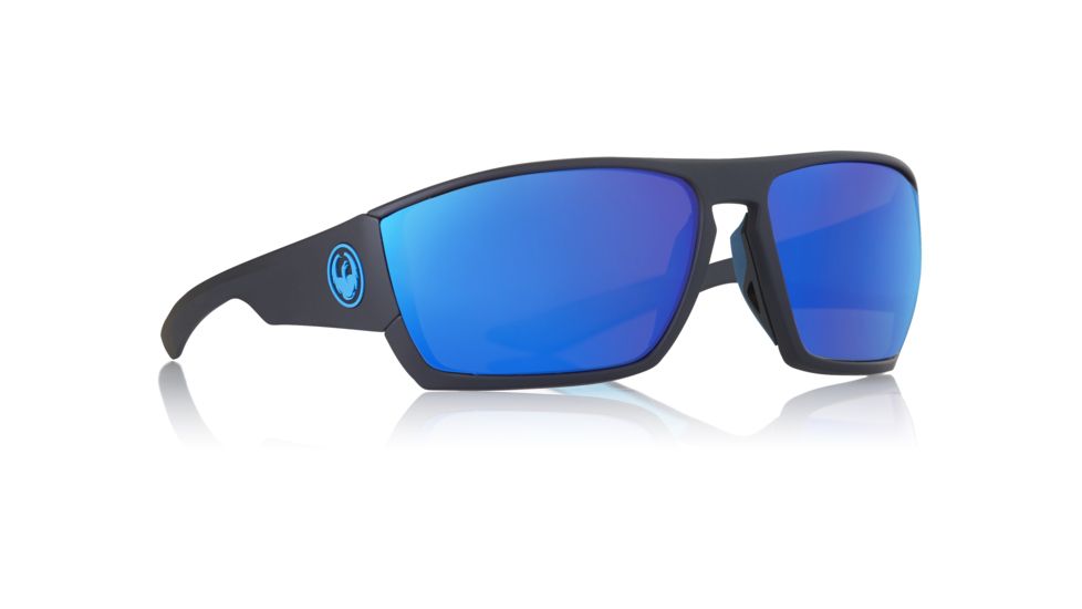 Dragon Cutback H2O Sunglasses- Mens, Matte Black/Blue Ion, 35143-Matte Black/Blue Ion